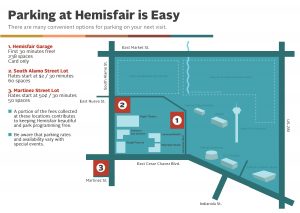 Hemisfair Parking Map